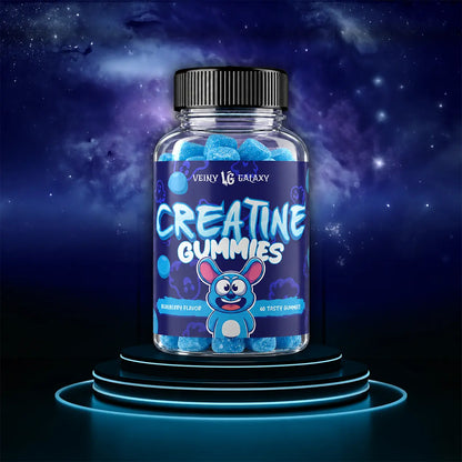 Veiny Galaxy Creatine Gummies Blueberry Flavour 20 Servings 4500mg