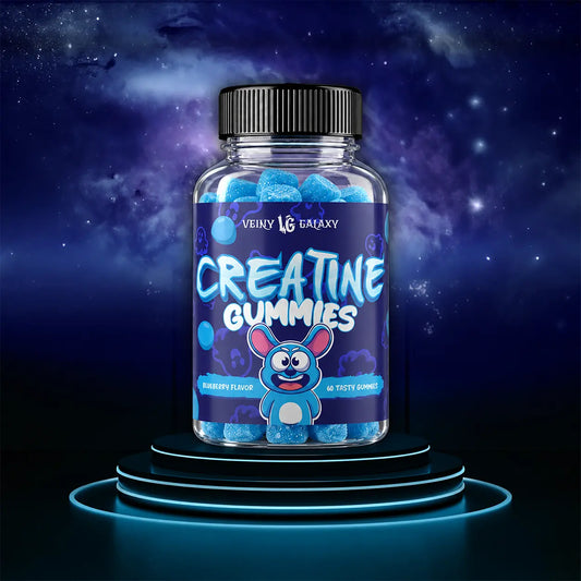Veiny Galaxy Creatine Gummies Blueberry Flavour 20 Servings 4500mg