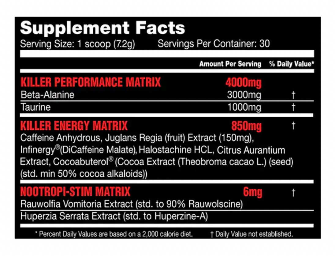 Killer Labz Stim Reaper Pre Workout 30 Servings