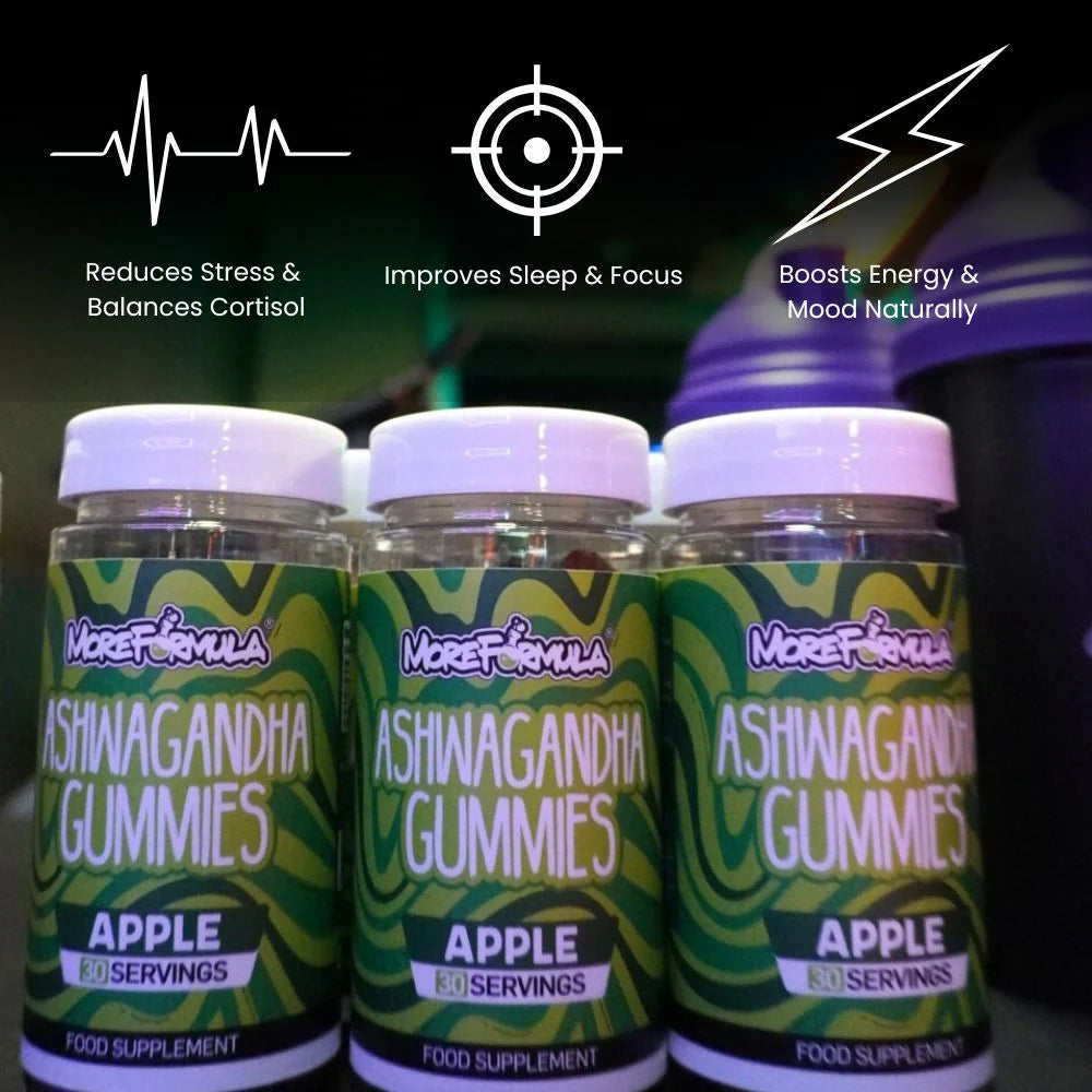 MoreFormula Ashwagandha Gummies Apple Flavour 30 Servings