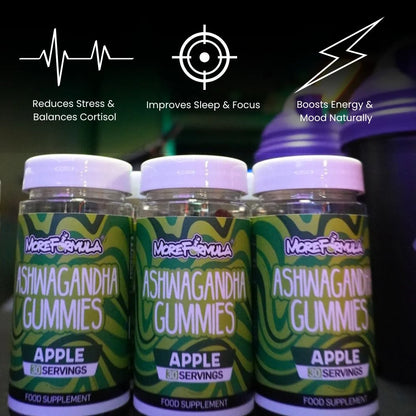 MoreFormula Ashwagandha Gummies Apple Flavour 30 Servings
