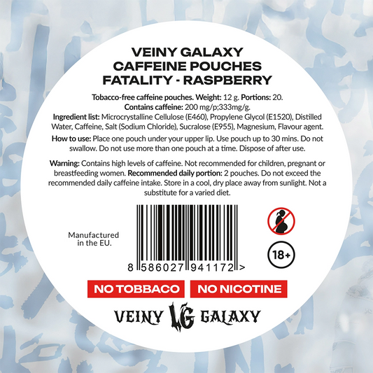 Veiny Galaxy Fatality Caffeine Pouches 20 Portions