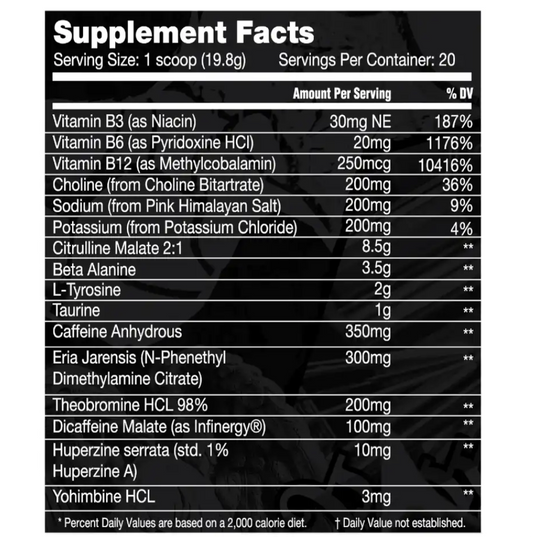 Kilo Labs Supreme Pre Workout 20 Servings