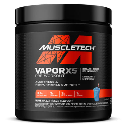 MuscleTech Vapor X5 Pre Workout 247g (15 Servings)
