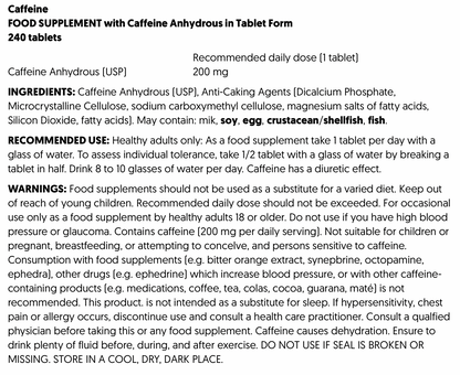 Mutant Caffeine Capsules, 240 Capsules