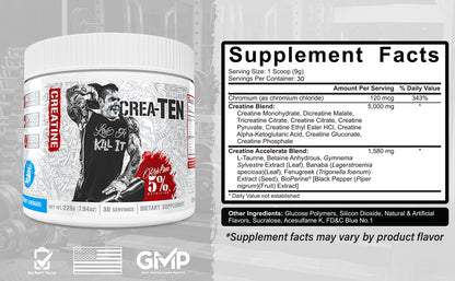5% Nutrition Crea-TEN creatine 10-in-1 30 Servings