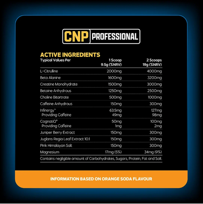 CNP Professional Loaded Pre 60/30 Servings 570g Pre Workout With CNP Shaker Bottle 700ml