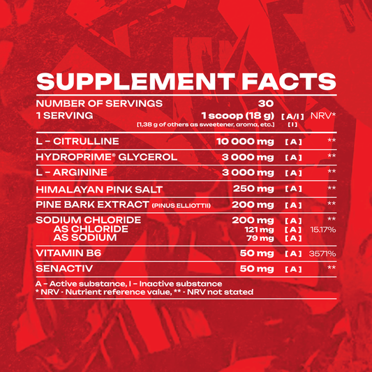 Veiny Galaxy Pump Junky Non Stim Pre Workout 30 Servings