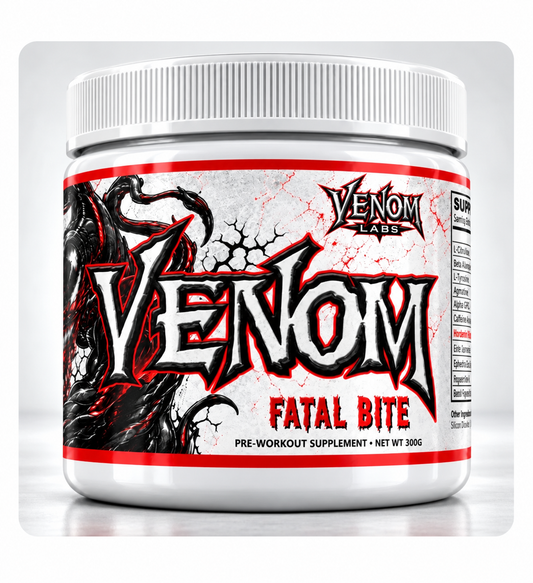 Venom Labs Venom Pre Workout “Fatal Bite” Flavour 100mg DMAA 30 Servings (US Import)