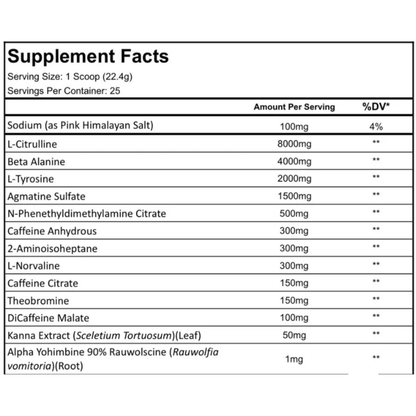 Dark Labs Crack Halloween Limited Edition Pre Workout 25 Servings