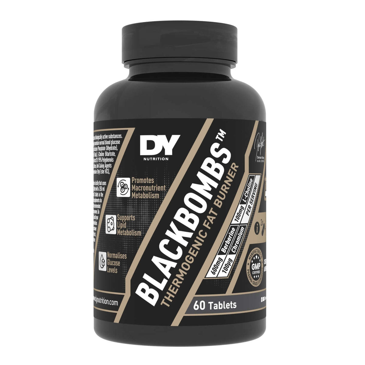 DY Nutrition BlackBombs Thermogenic Fat Burner 60 Capsules