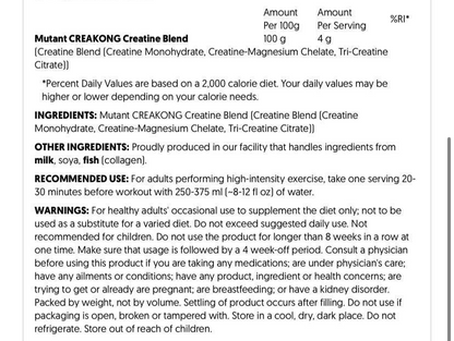 Mutant Creakong Creatine