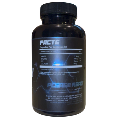 Alpha Labs 4 Stack (MK677, RAD140, YK11, LGD4033) 60 Capsules