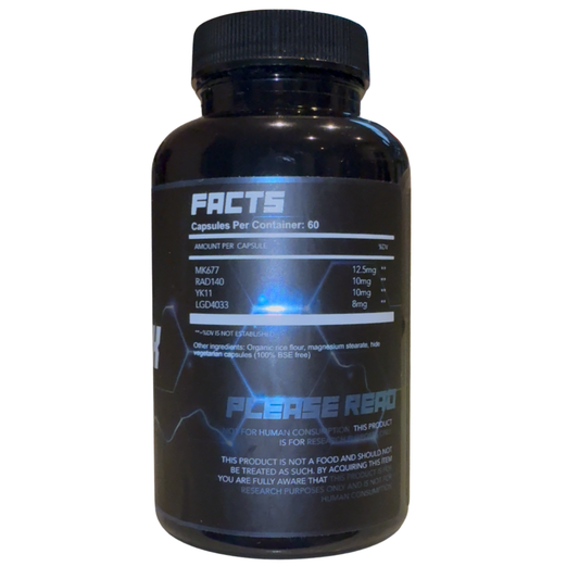 Alpha Labs 4 Stack (MK677, RAD140, YK11, LGD4033) 60 Capsules
