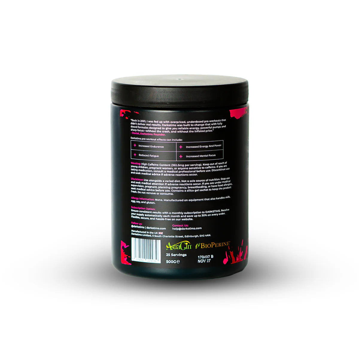 Darkstims Pre Workout V4 25 Servings