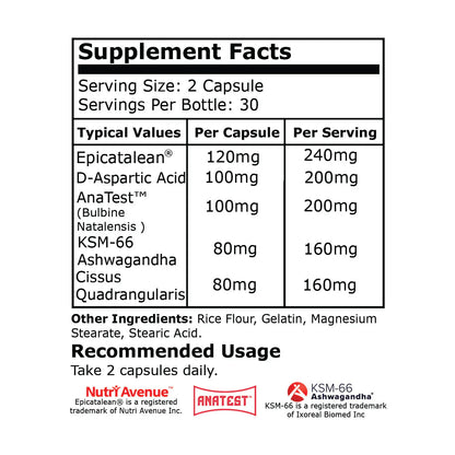 Black Mamba PCT 60 Capsules 30 Servings