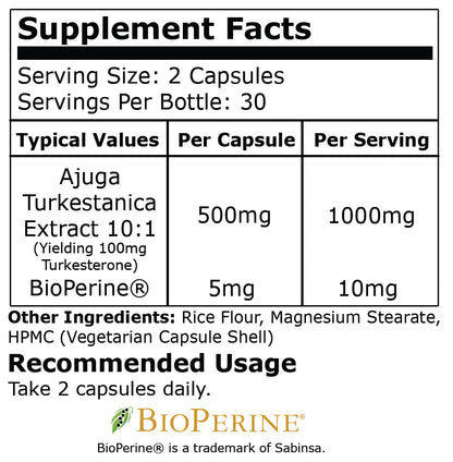 Black Mamba Turk 60 Capsules 30 Servings