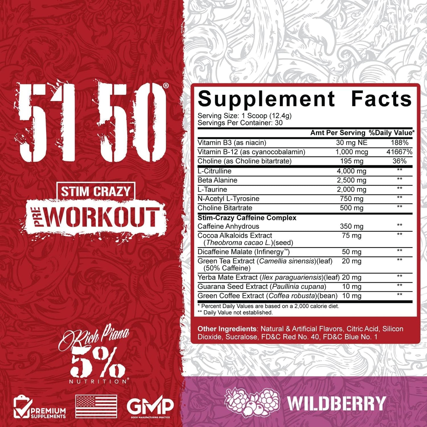5% Nutrition 5150 Pre Workout 30 Servings
