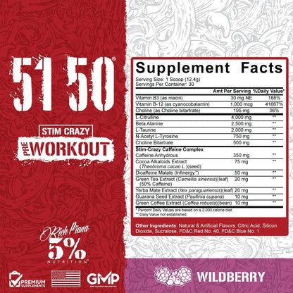 5% Nutrition 5150 Pre Workout 30 Servings