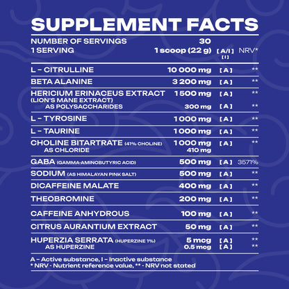 Veiny Galaxy Fatality Pre Workout 30 Servings