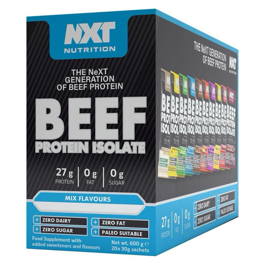 NXT Nutrition Beef Protein Isolate 20 Selection Box (20 X 27g)