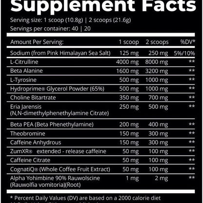 Dark Labs Crack Reloaded 40/20 Servings