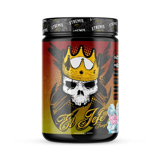 Xtremis Cartel El Jefe Fuego Thermogenic Pre Workout Cotton Candy Flavour 40/20 Servings