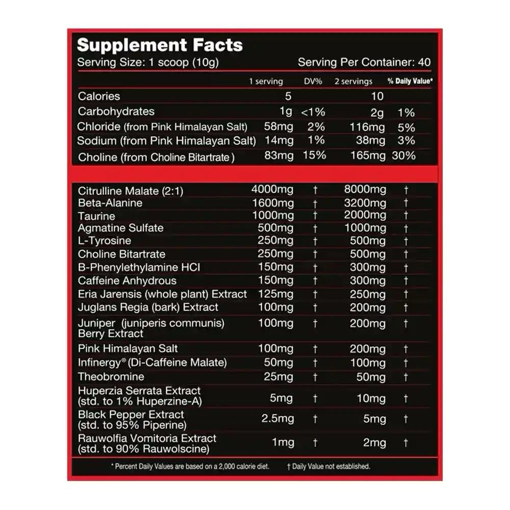Killer Labz First Degree Pre Workout 40/20 Servings