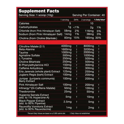 Killer Labz First Degree Pre Workout 40/20 Servings