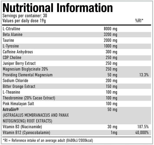 Per4m Pre Workout 570g 30 Servings