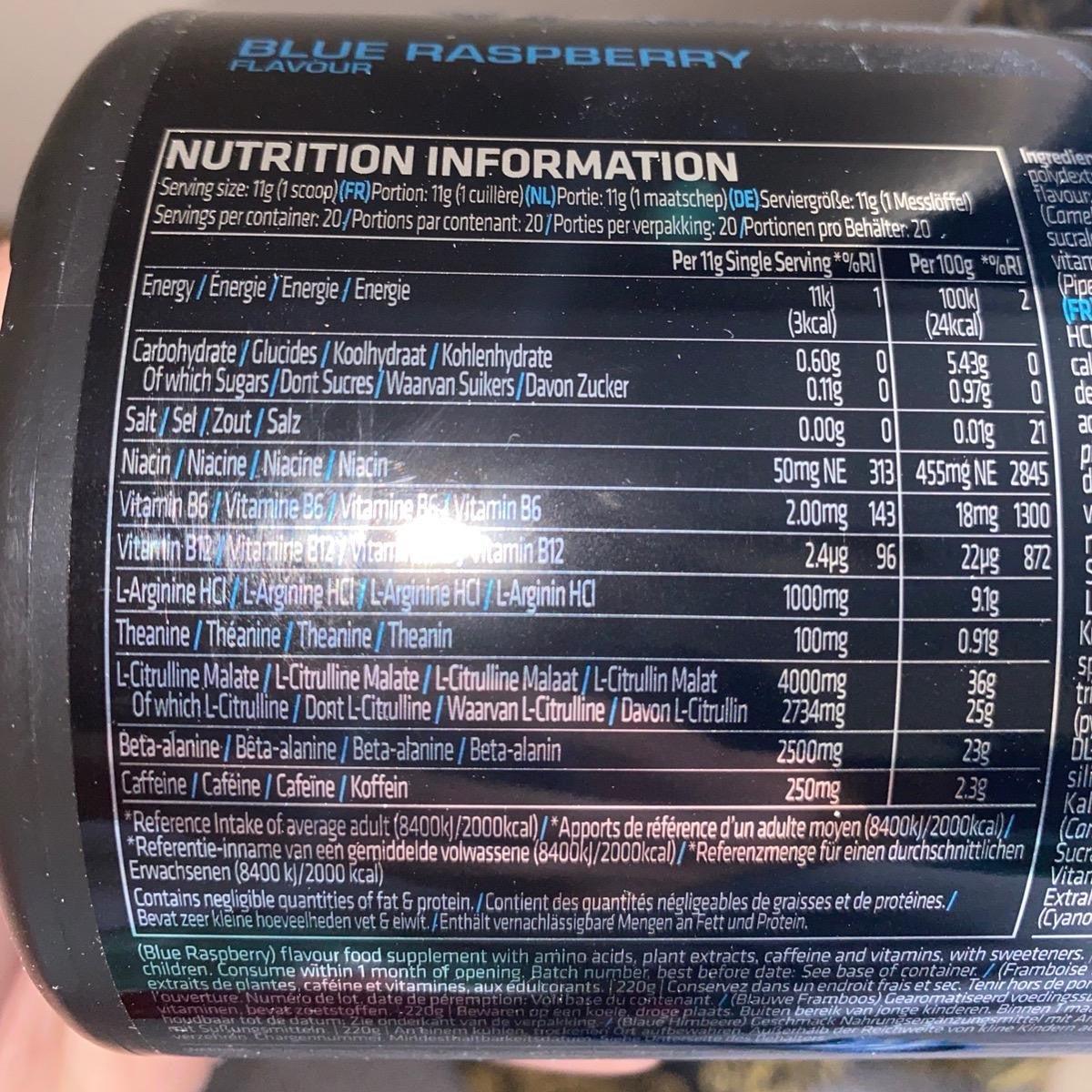 USN Qhush Pre Workout 20 Servings