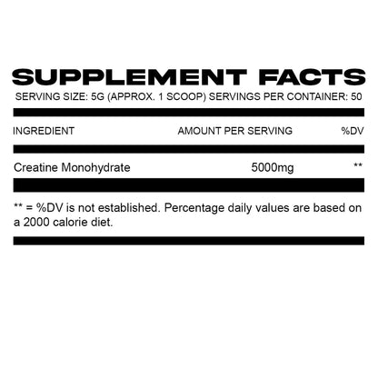 Wartorn Creatine Monohydrate 50 Servings