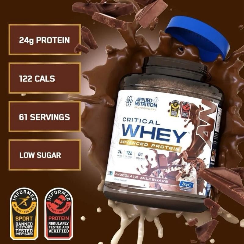 Applied Nutrition Critical Whey Protein Powder 2KG 61 Servings