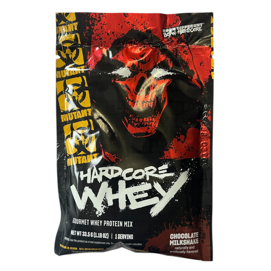 Mutant Hardcore Whey Protein Sample 33.5g 1 Servings Chocolate Milkshake Flavour