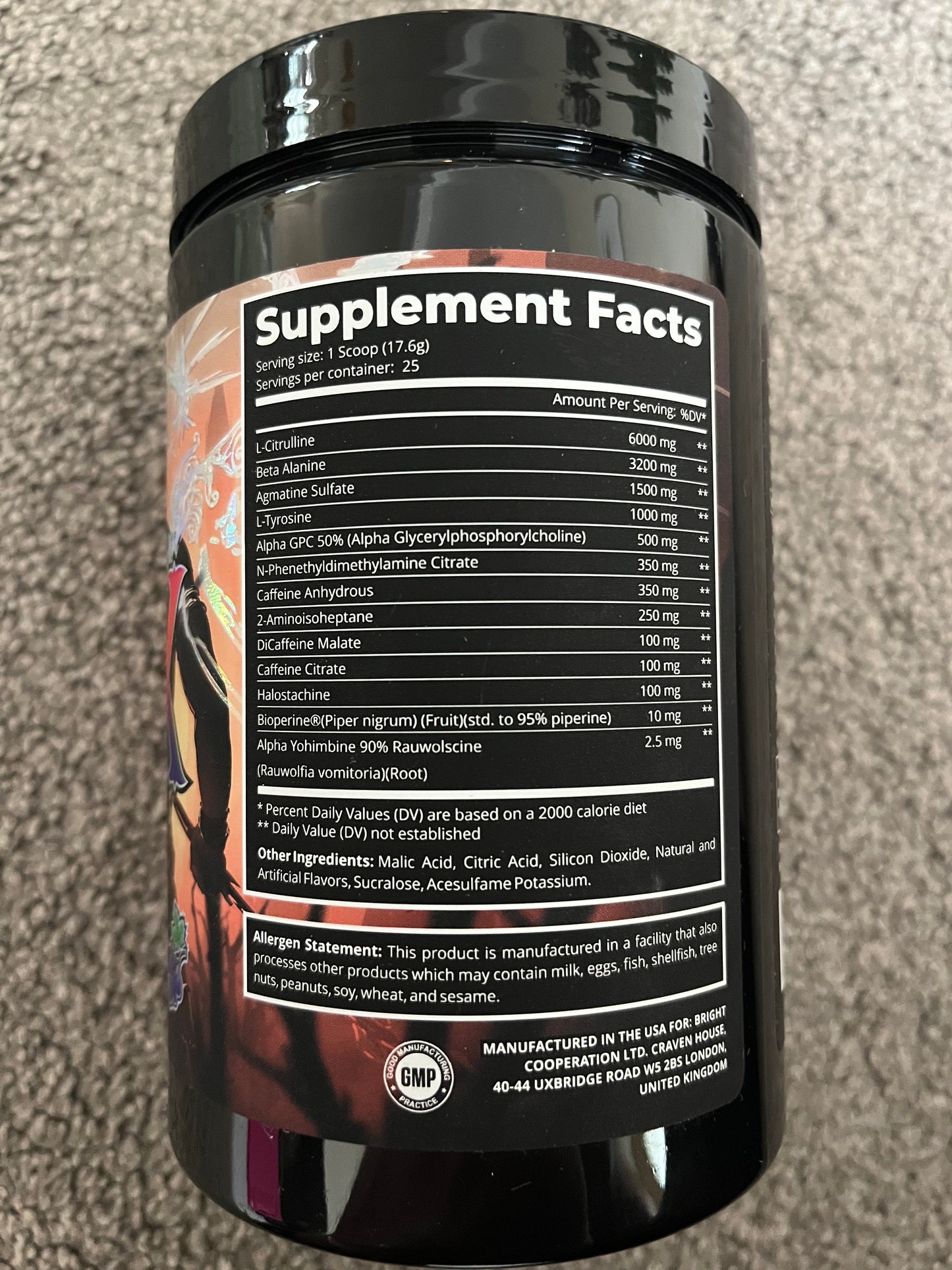 Dark Labs Crack Barbarian Pre Workout 25 Servings