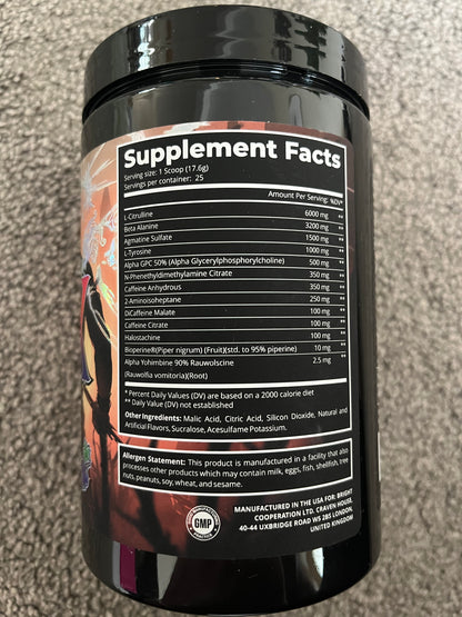 Dark Labs Crack Barbarian Pre Workout 25 Servings