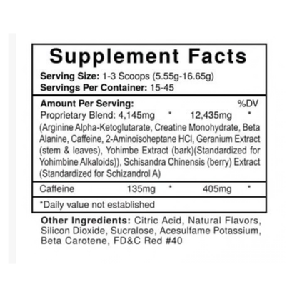 USP Labs Jack3d DMHA & DMAA Version (US Import) Pre Workout 45 Servings