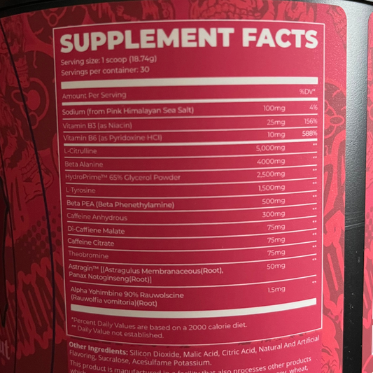 Dark Labs Crack Daily Pre Workout 30 Servings