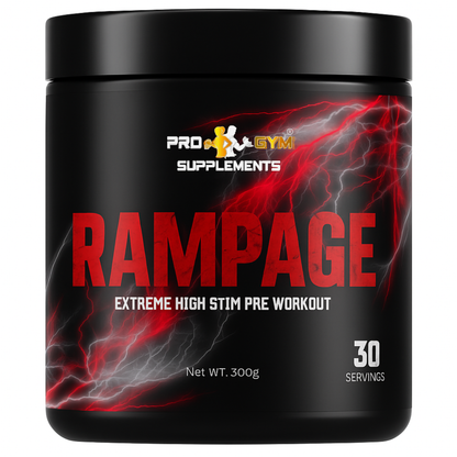 Rampage Extreme High Stim Pre Workout by Pro Gym Supplements 30 Servings