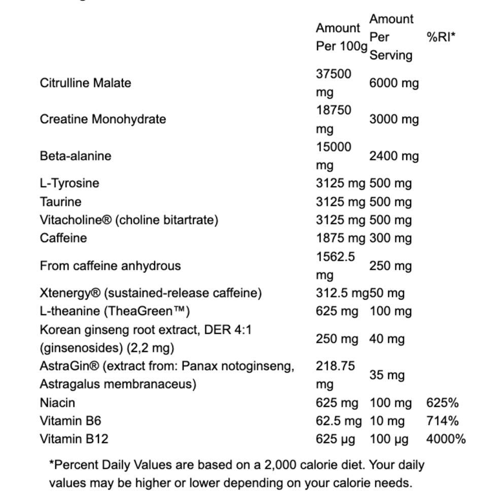 Skill Nutrition Pre Workout Sample (1 Serving) 16g
