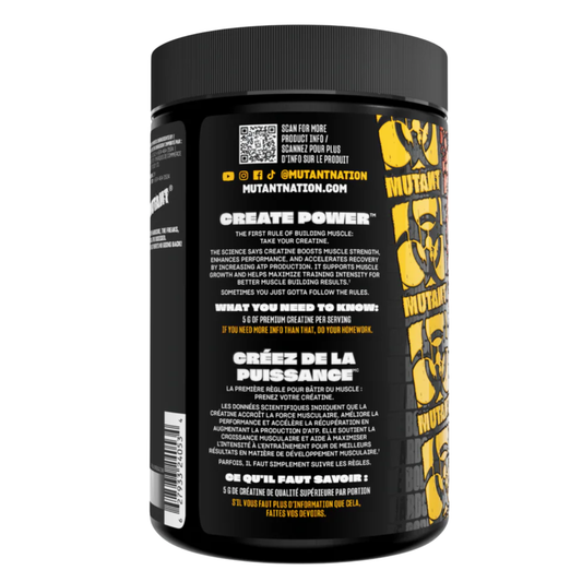 Mutant Creatine Monohydrate 300g 60 Servings