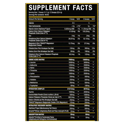 Xtremis Cartel Bomba EAA Intra Workout 40/20 Servings