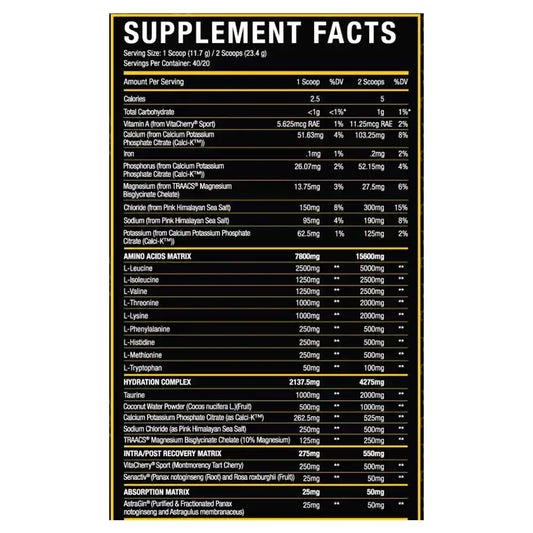 Xtremis Cartel Bomba EAA Intra Workout 40/20 Servings