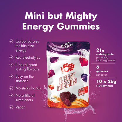 High5 Energy Gummies 10 Pack (10X26g) Mixed Berry Flavour