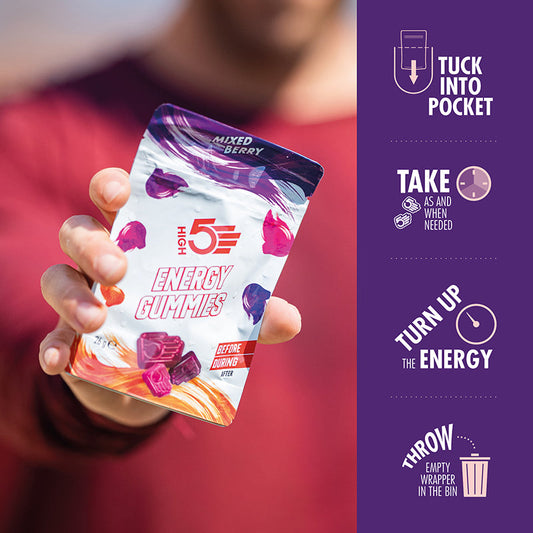 High5 Energy Gummies 10 Pack (10X26g) Mixed Berry Flavour