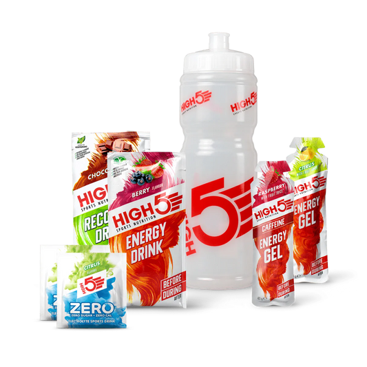 High5 Starter Pack Fitness Supplements Selection With Bottle