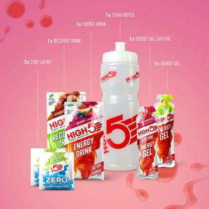 High5 Starter Pack Fitness Supplements Selection With Bottle