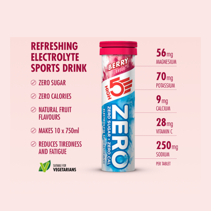 High5 Zero Hydration Pack Electrolyte Effervescent Tablets And Bottle