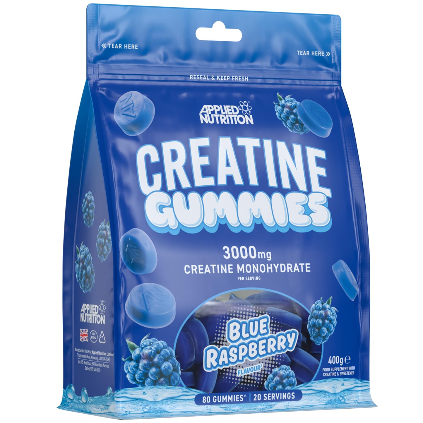 Applied Nutrition Creatine Gummies 3000mg 80 Gummies, 20 Servings