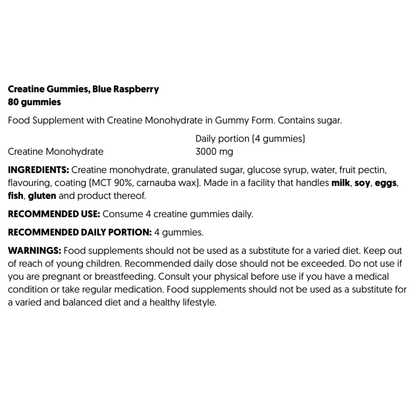 Applied Nutrition Creatine Gummies 3000mg 80 Gummies, 20 Servings